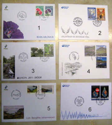 FDC kuoret FÄRSAARET 14 kpl.tta. Hienot kuoret (102)