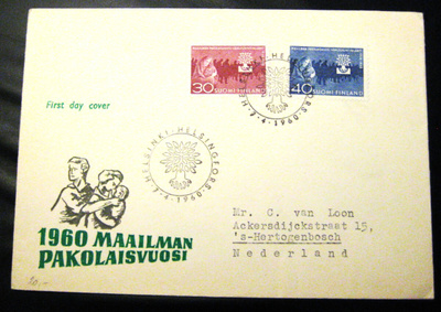 FDC-Maailman pakolaisvuosi 7.4.1960 (100)