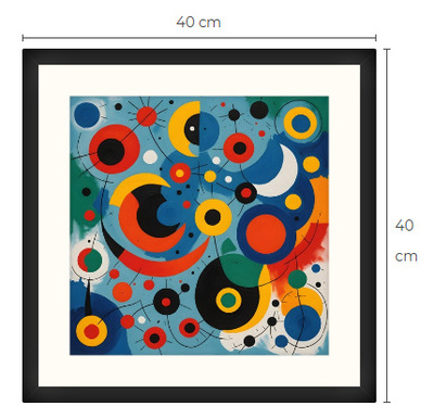 Uusi uniikki abstrakti art print taulu 40 cm x 40 cm