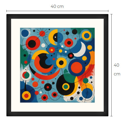 Uusi uniikki abstrakti art print taulu 40 cm x 40 cm