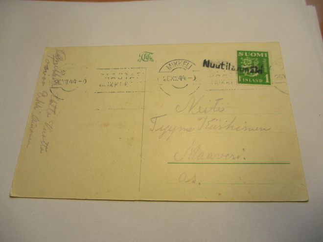 1944 Nuutilanmäki rivil + Mikkeli