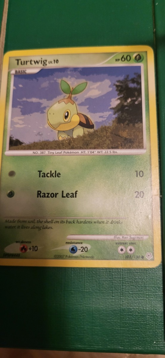 Turtwig 103 /130, Diamond&Pearl Base set 2007, common card