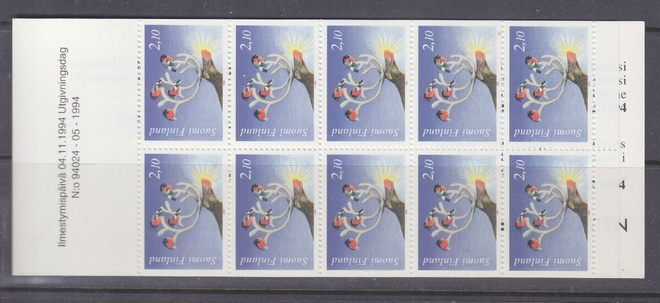 1994  Joulupostimerkkivihko.