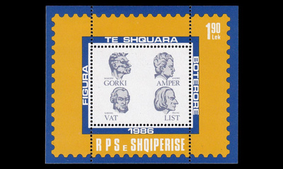 Albania 2292BL87 ** Merkkihenkilöitä (1986)