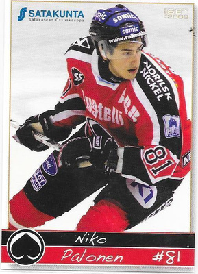 2008-09 Ässät TeamSet #31 Niko Palonen