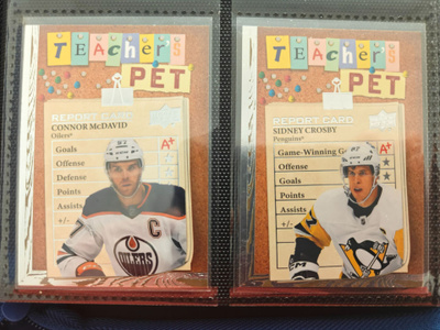 2023-24 Upper Deck Teachers pet - Mcdavid & Crosby