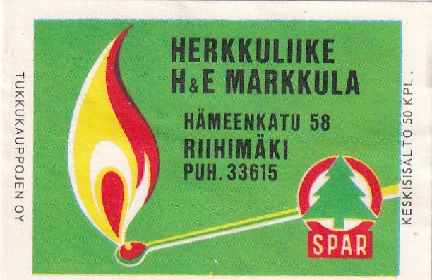 Riihimäki, SPAR Herkkuliike H & E Markkula    6/5