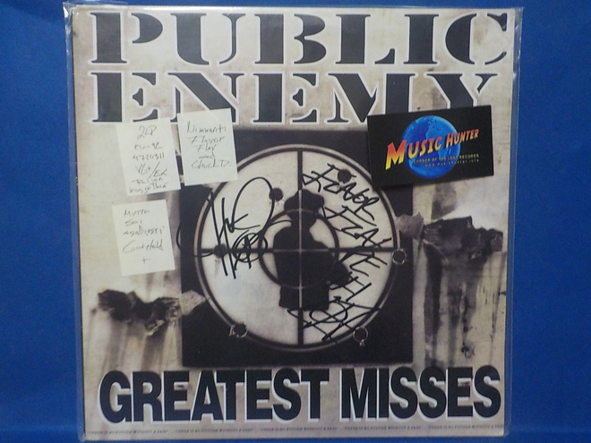 PUBLIC ENEMY - GREATEST MISSES VG+/EX + NIMMARI EU -92 2LP