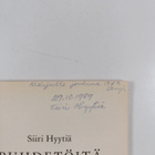 Siiri Hyytiä : Puhdetöitä (signeerattu, tekijän omiste) - pikkukuva 3