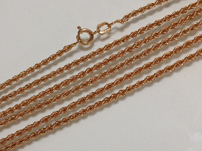70cm NICK Free Cordell kaulakoru Gold plated