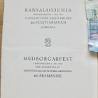 VANHA Ohjelma Kansalaisjuhla 1957 Suomi 40 v Messuhalli - pikkukuva 1