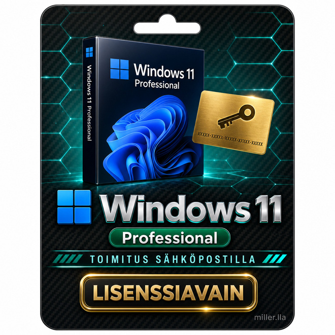 Windows 11 Professional tuoteavain, ohjeet suomeksi