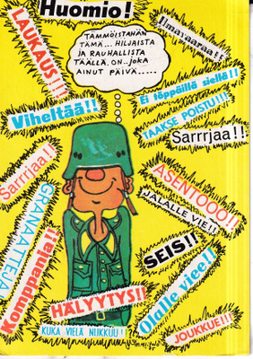 Sotilashuumori . Huomio ! e308