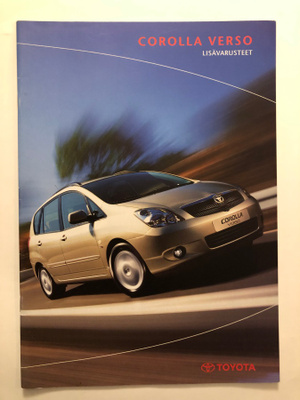 Myyntiesite - Toyota Corolla Verso lisävarusteet - 2002