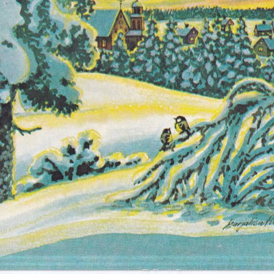 Marjaliisa Pitkäranta, Talvimaisema. e310