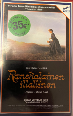 RANSKALAINEN ILLALLINEN (Gabriel Axel) Suomi VHS