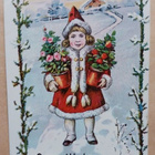 Pikkutonttu tuo Uuden Vuoden kukkia kaksin käsin, p. 1903 - pikkukuva 1