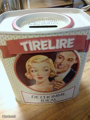 Retro Style Tirelire / Säästölipas / Pankki