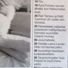 SEURA LEHTI 50 / 1991 SISÄLLYSLUETTELO KUVA 2 ja 3 - pikkukuva 2