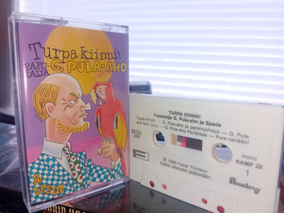 C-kasetti Papukaija G. Pula-Aho & Spede TURPA KIINNI