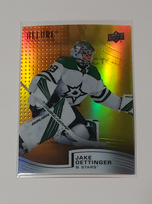 2021-22 Allure Rainbow Orange-Yellow #R-63 Jake Oettinger