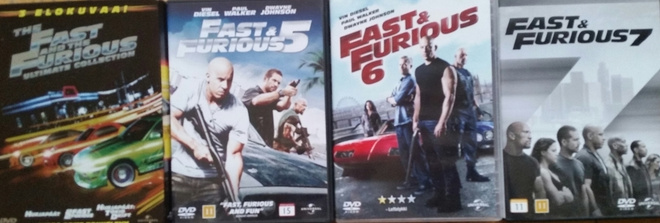 The Fast and the Furious Ultimate Collection+ 5-6 ja 7 -DVD