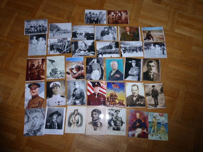 35 kpl militaria valokuvia WWII ja muita