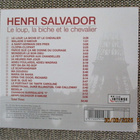 HENRI SALVADOR (CD) LE LOUP, LA BICHE ET LE CHEVALIER - pikkukuva 2