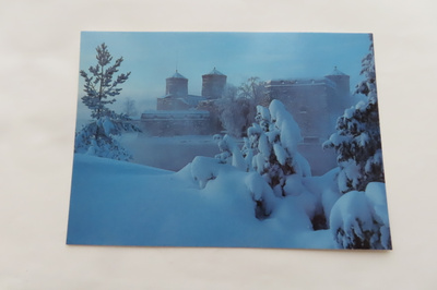 Olavinlinna tammikuisena päivänä