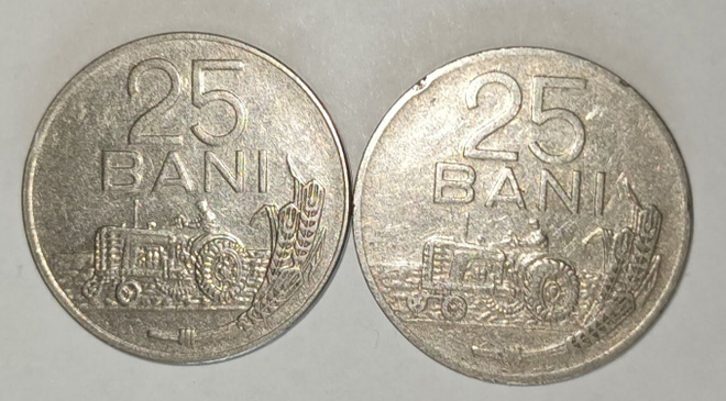 2 kpl Romania 25 bani 1966, 2 kuvaa