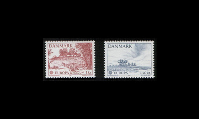 Tanska 639-40 ** Europa maisemia (1977)