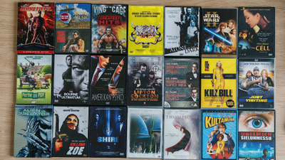 DVD elokuvia ym.