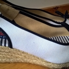 Sini-valkoiset kiilakorko Avokkaat / Espadrillot - koko 38 - pikkukuva 4