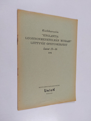 Kielikurssiin "englantia luonnonmenetelmän mukaan" liitty...