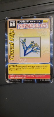 1999 BANDAI Digimon - Coral Rip Non Holo card Bo-44