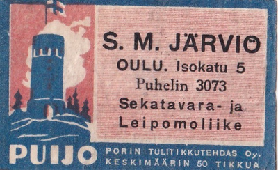 Oulu, S. M. Järviö, Puijo  b509