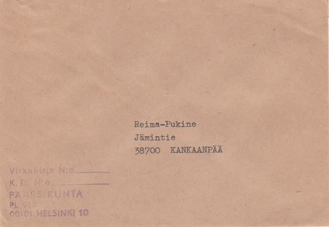 Sotilaspostia, PÄÄESIKUNTA
