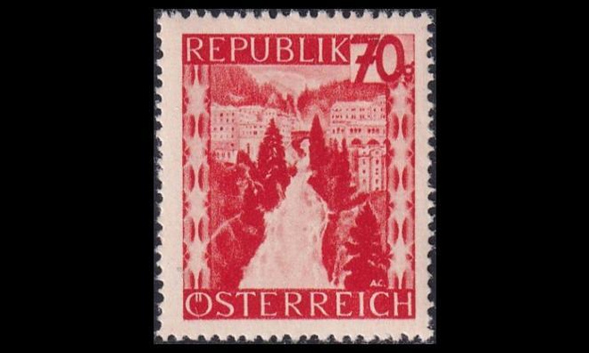 Itävalta 847 ** Maisemia 70 g (1947)
