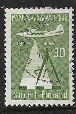 Maanmittaushallitus 150v 1962 (LAPE 555) O