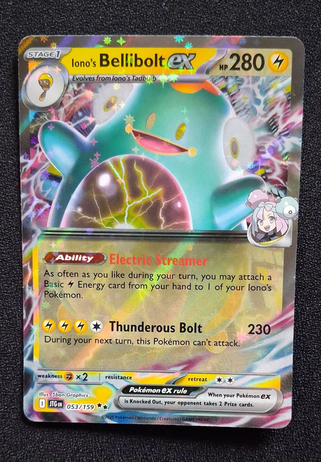 Pokemon kortti Iono's Bellibolt ex 053/159