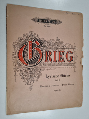Edvard Crieg : Crieg : Lyrische Stucke Heft 2. Morceaux l...