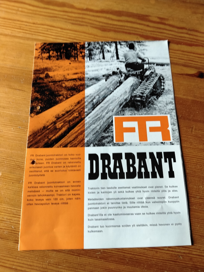 drabant juontotraktori esite
