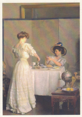 William McGregor Paxton: Teelehdet (postikortti)