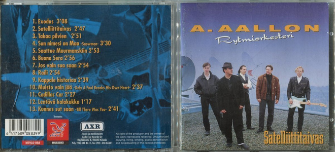 A. AALLON RYTMIORKESTERI . CD-LEVY . SATELLIITTITAIVAS