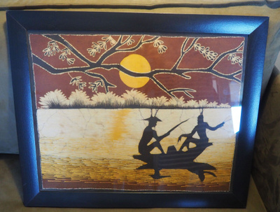 BATIIKKI TAULU, VINTAGE, 57x47