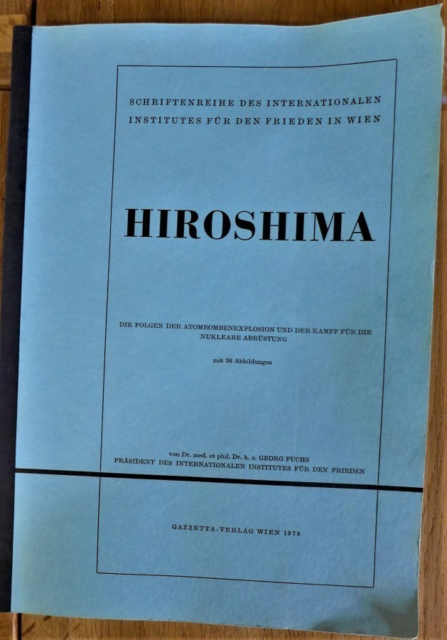 KIRJA Lehti dokumentti Hiroshima Japan 1945