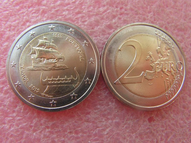 2 Euro 2015 Portugal Timor, UNC