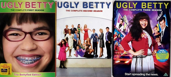 UGLY BETTY / RUMA BETTY KAUDET 1-3 DVD (17 DISC)