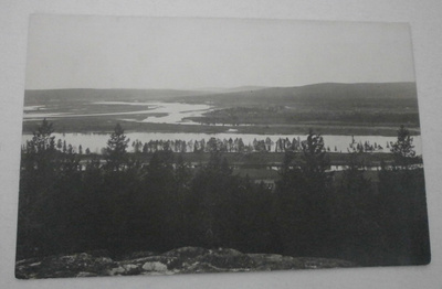 Kemijoki ja Ounasjoki, vanha mv valokuva / kortti, ei p.