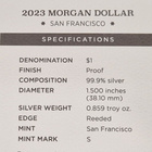 USA Morgan Dollar 2023 San Francisco Proof - pikkukuva 5